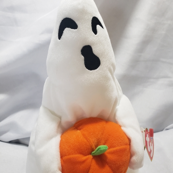 🌞SOLD🌞 TY Halloween Ghost Ghoul Plush Stuffed Animal Beanie Original 10-inch - Picture 2 of 12